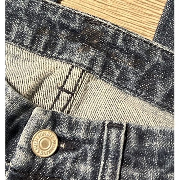 7 For All Mankind Vintage Women's "A" Pocket Boot Low Rise Jeans SZ 26 (28x29) - Picture 4 of 11